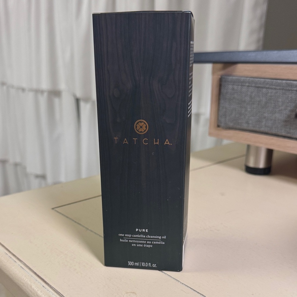 Tatcha Pure Camellia Cleansing Oil in Black Packaging